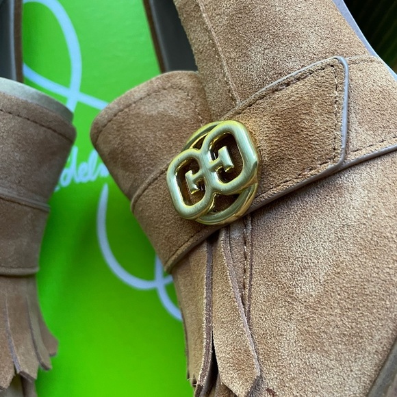 Sam Edelman Tan Loafers with Gold Accent - Picture 9 of 15